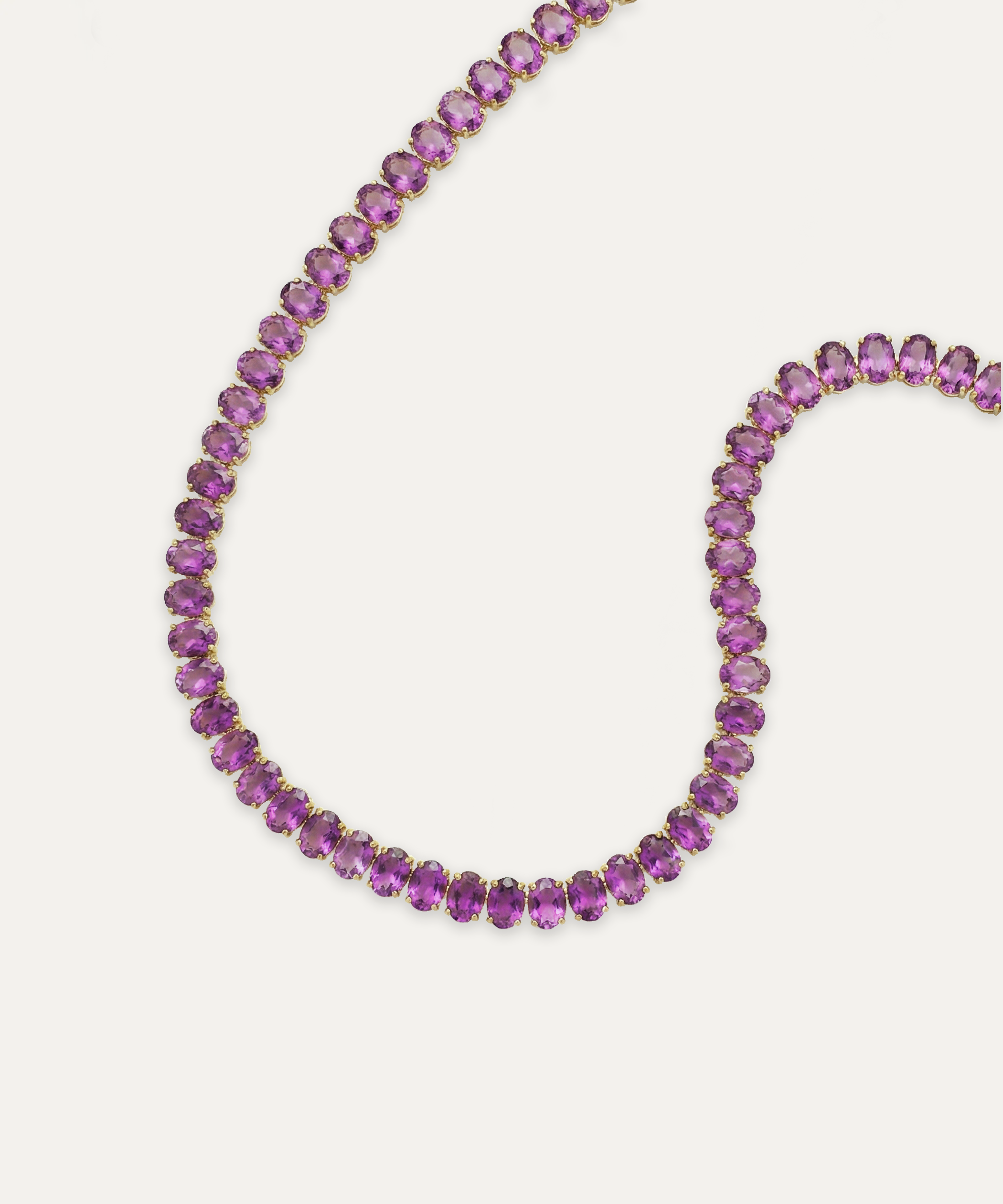 Chroma Purple Tennis Necklace
