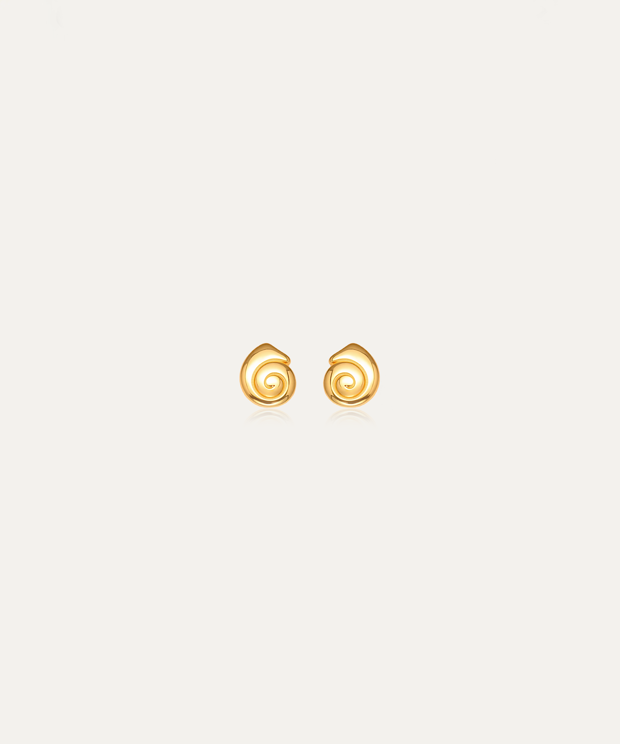 Siren Gold Spiral Studs
