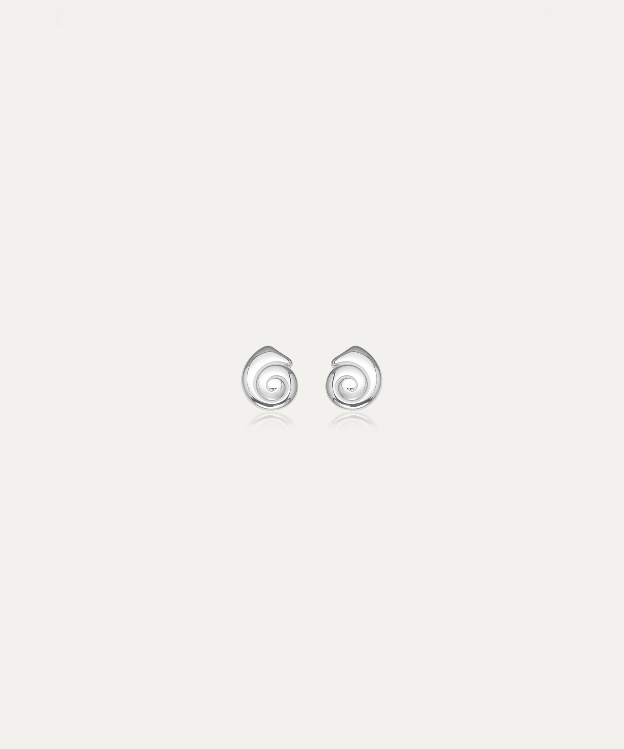 Siren Silver Spiral Studs