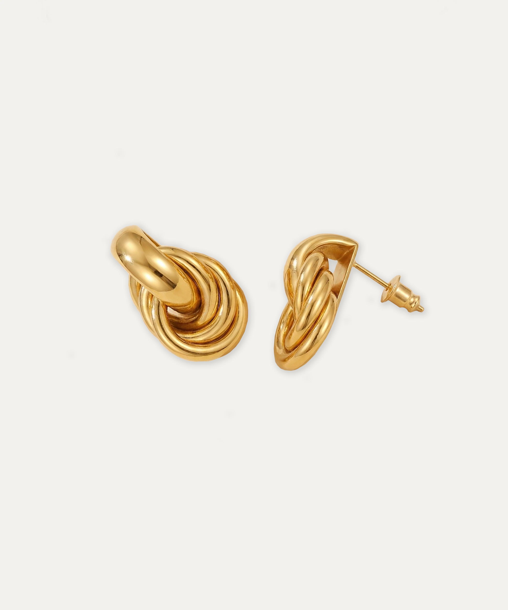Siena Twisted Gold Drop Earrings