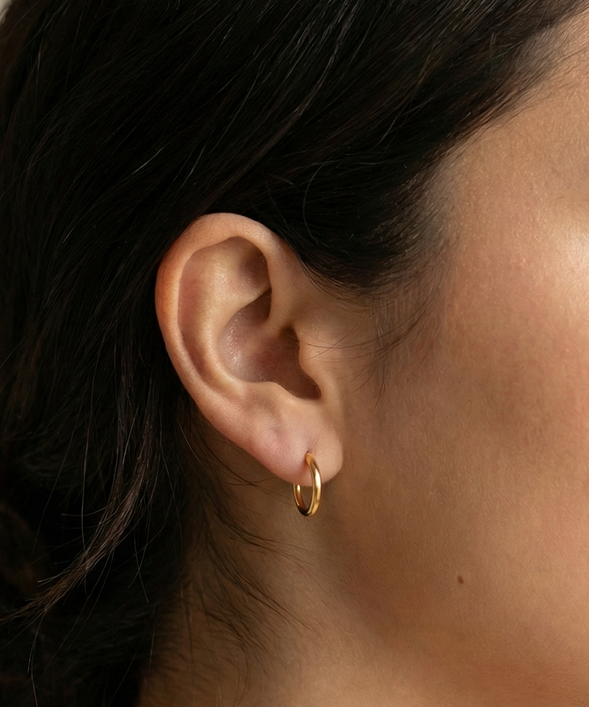 Classic Tiny Gold Hoops