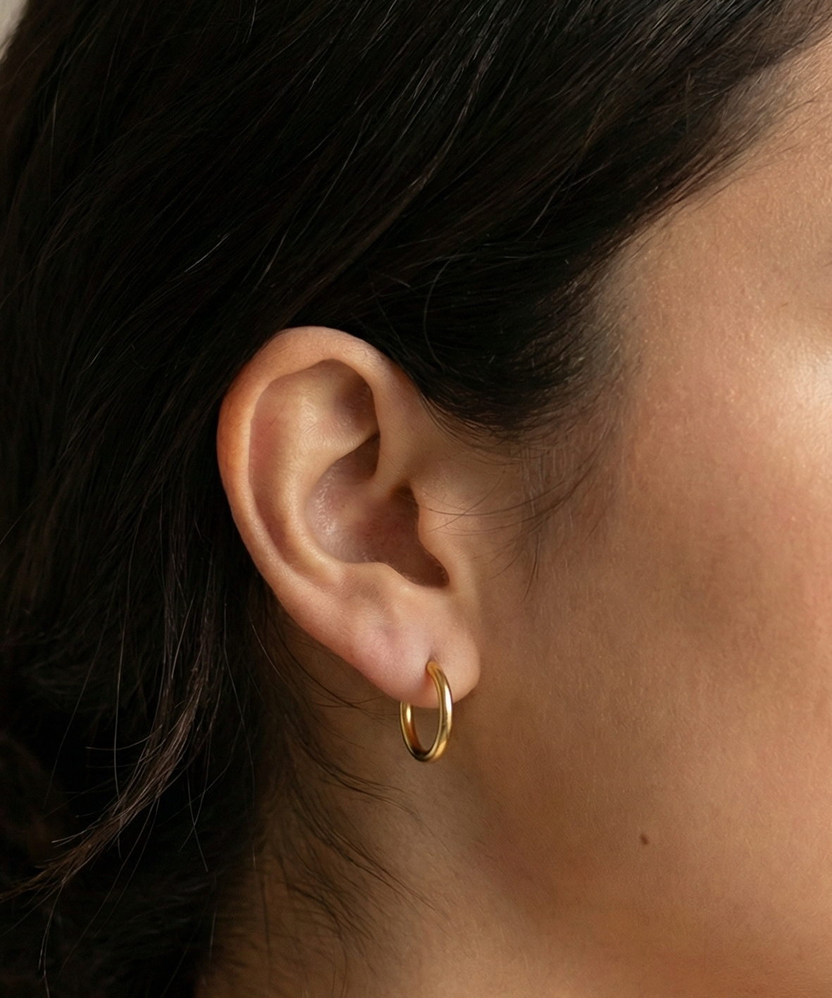 Classic Small Gold Hoops
