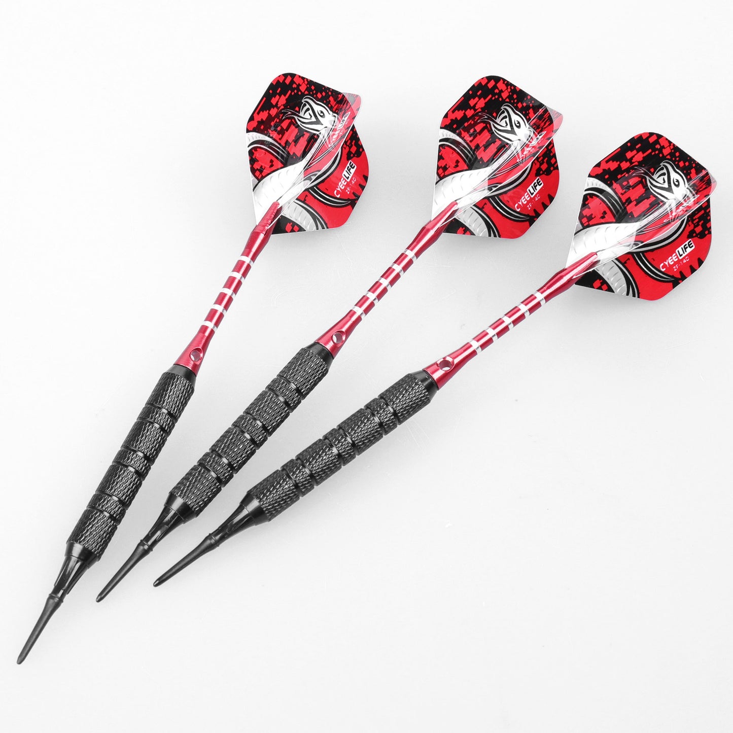 CyeeLife CyeeLife 3-Piece 18g Soft Tip Dart Set with Black Barrels