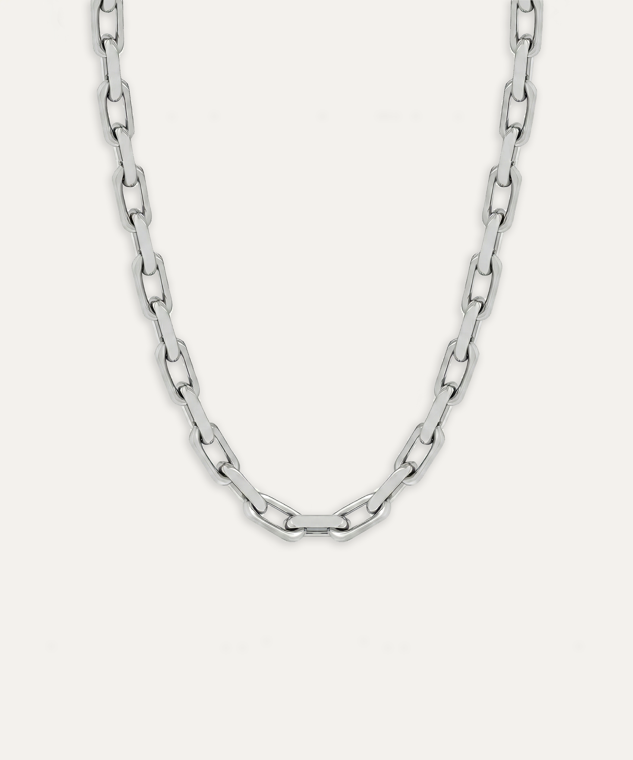 Saint Silver Curb Chain Necklace