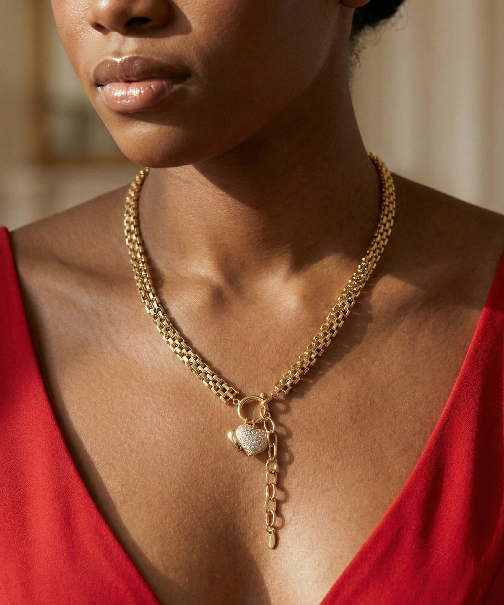 Corflune Gold Mesh Necklace