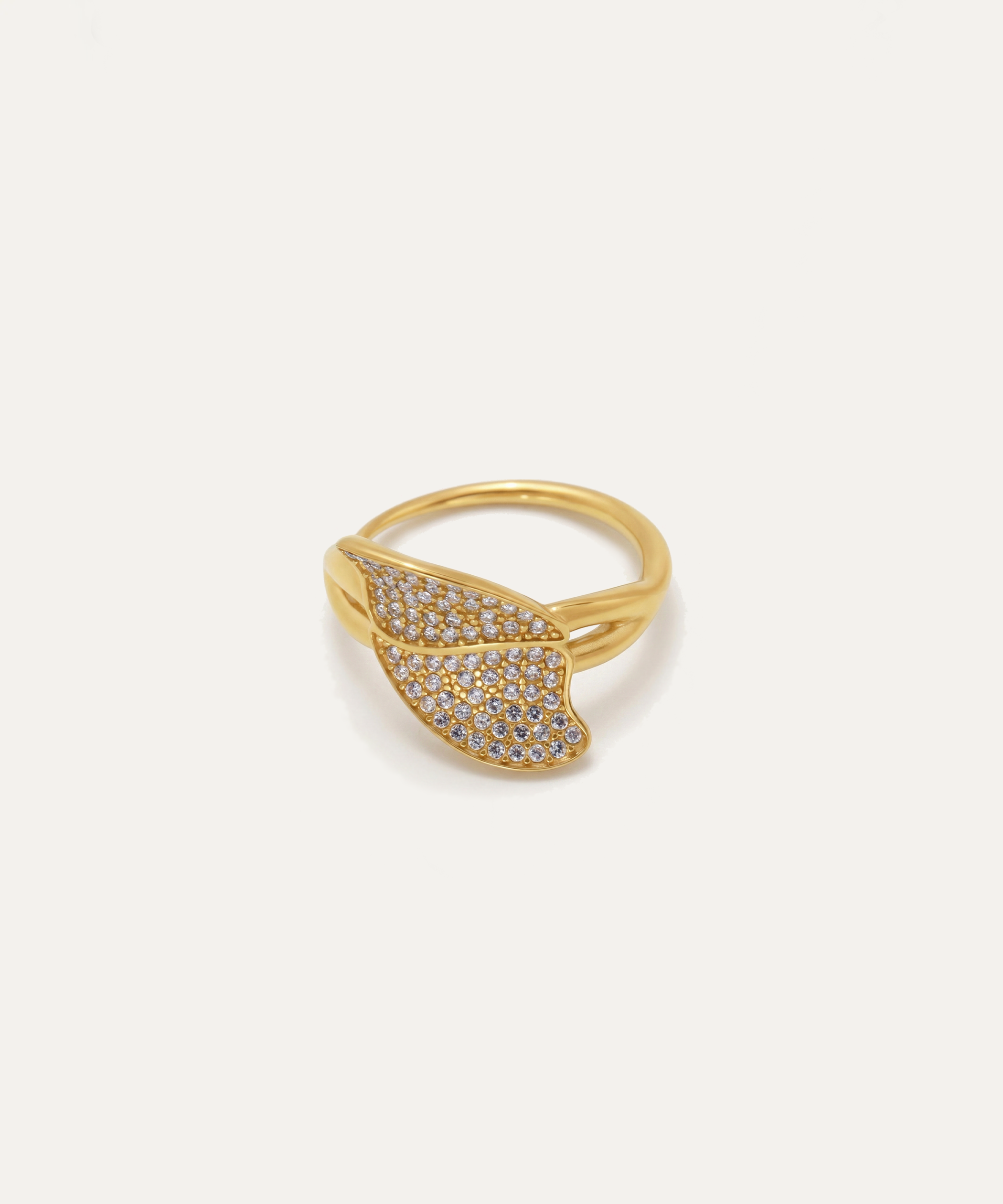 Gilded Gold Petal Ring