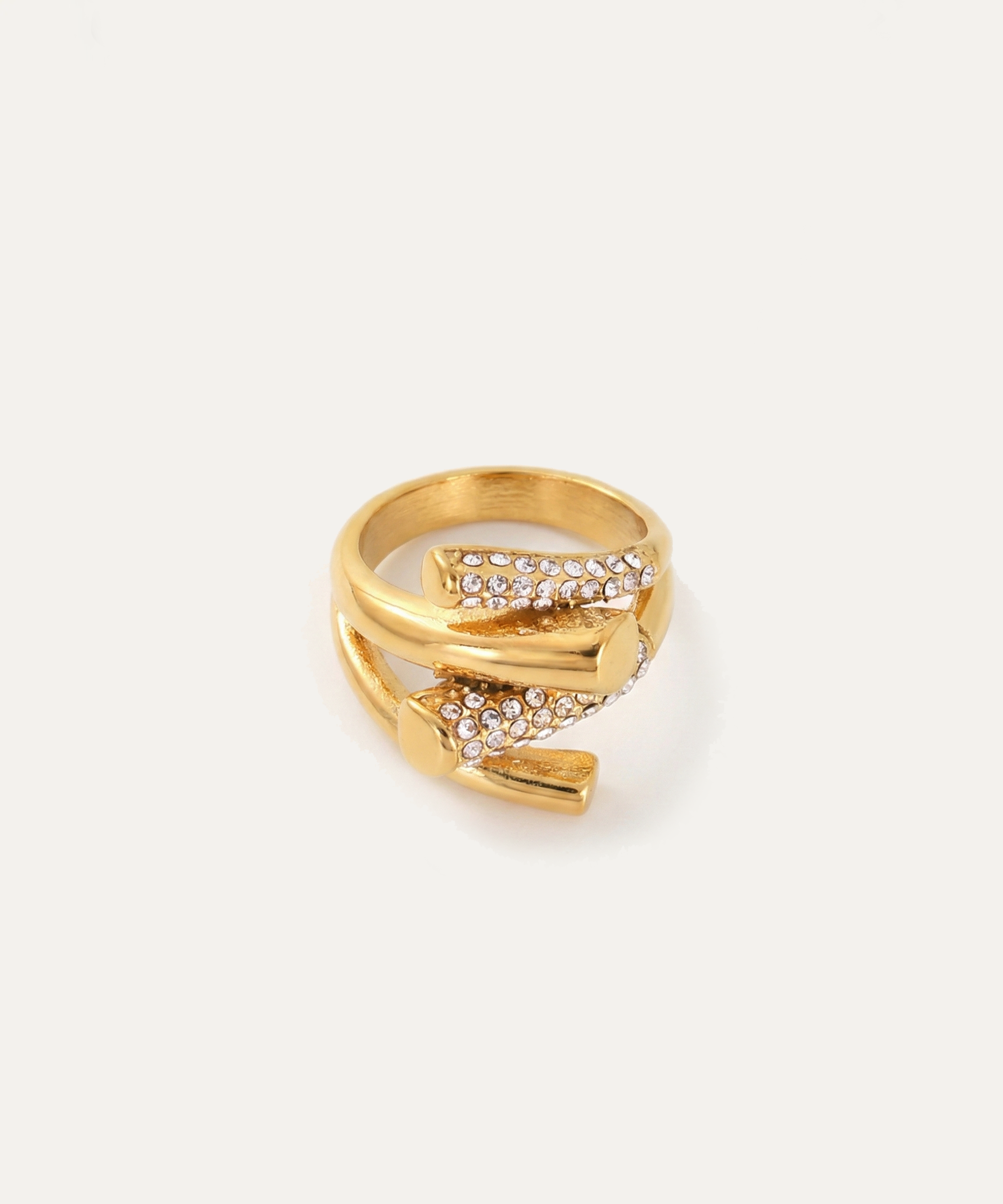 Origami Gold Fold Ring