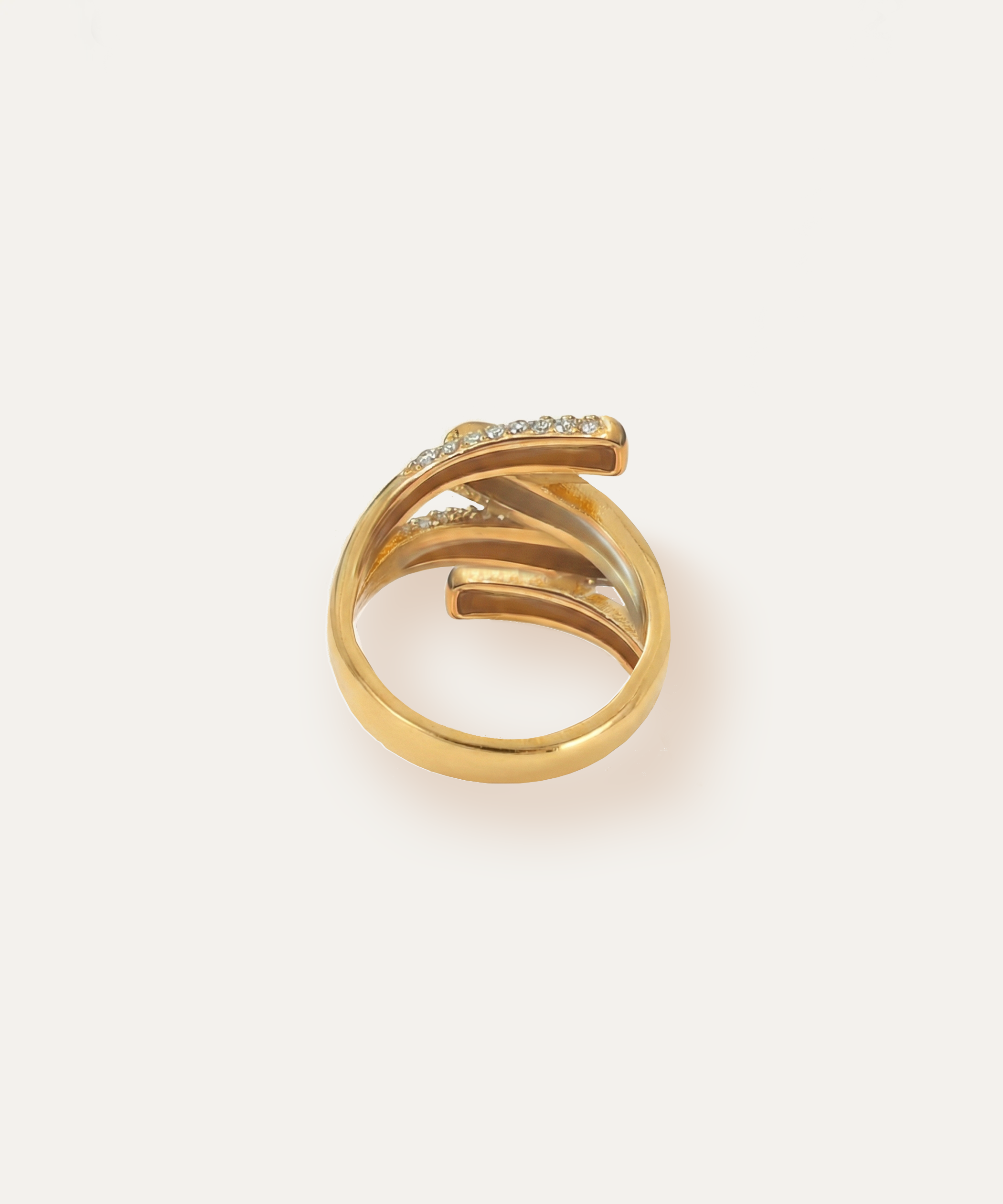 Origami Gold Fold Ring