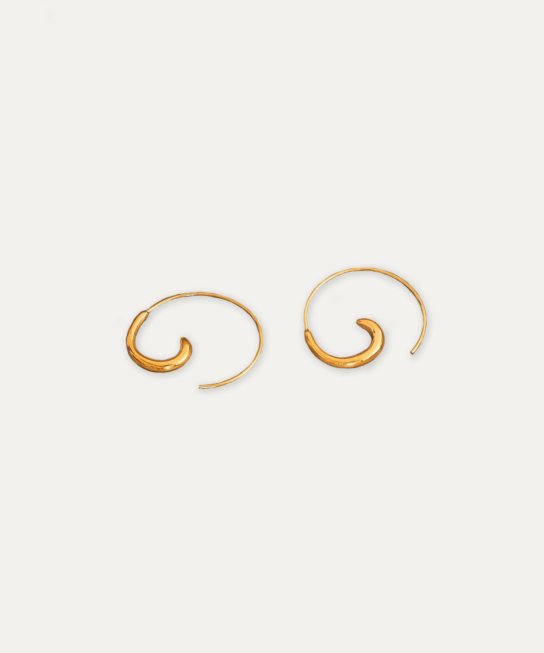 Solstice Sculptural Gold Hoops