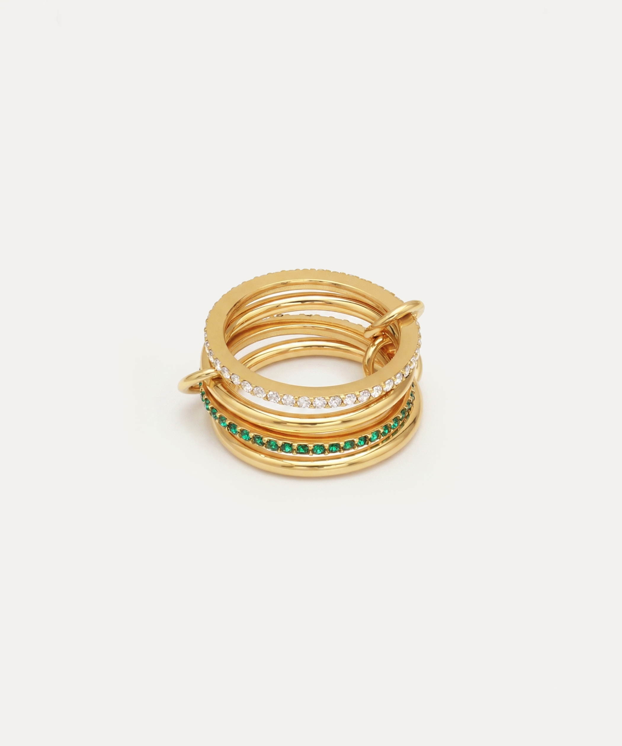 Tessera Gold Multi-Band Ring