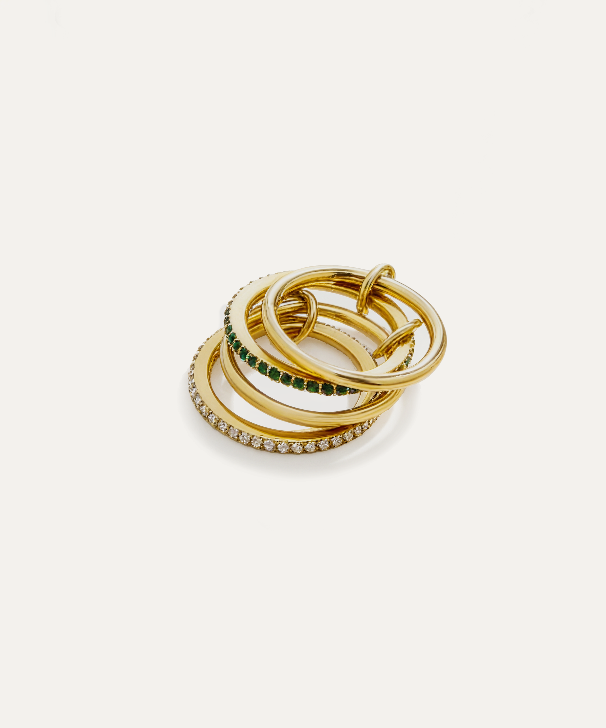 Tessera Gold Multi-Band Ring