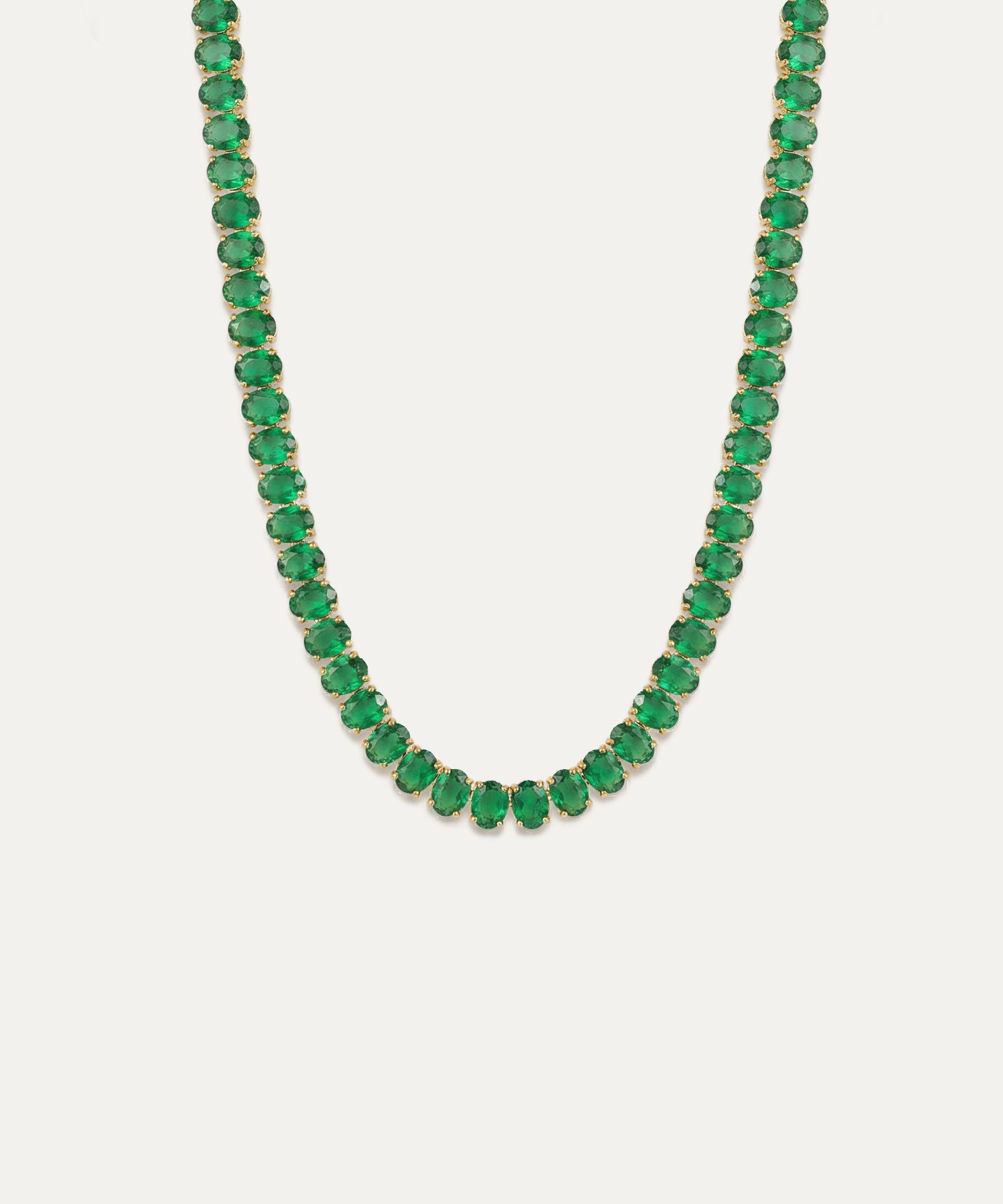 Chroma Green Tennis Necklace