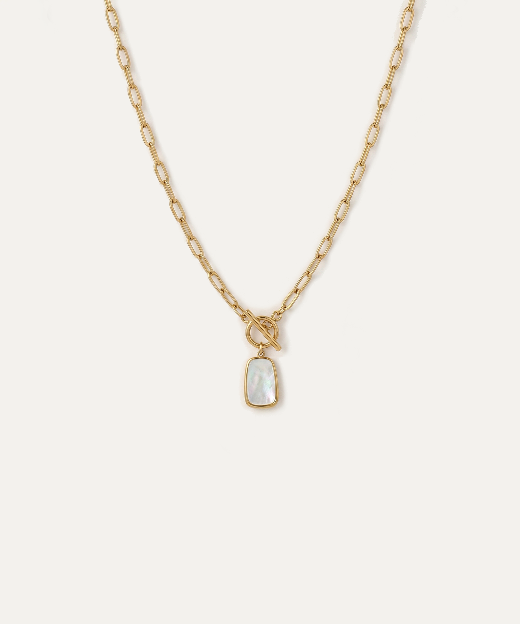 Lumina Gold Toggle Pendant Necklace
