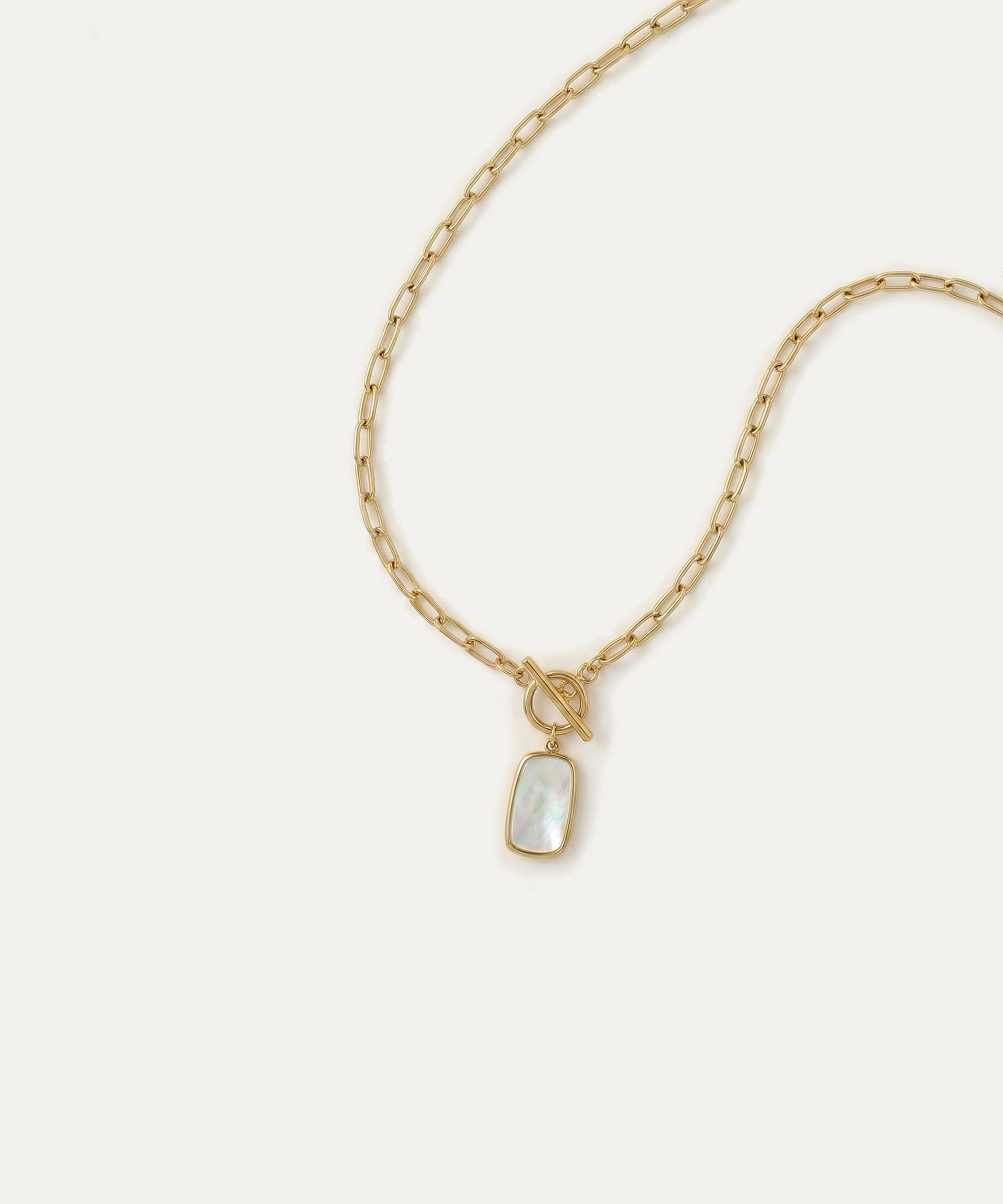 Lumina Gold Toggle Pendant Necklace