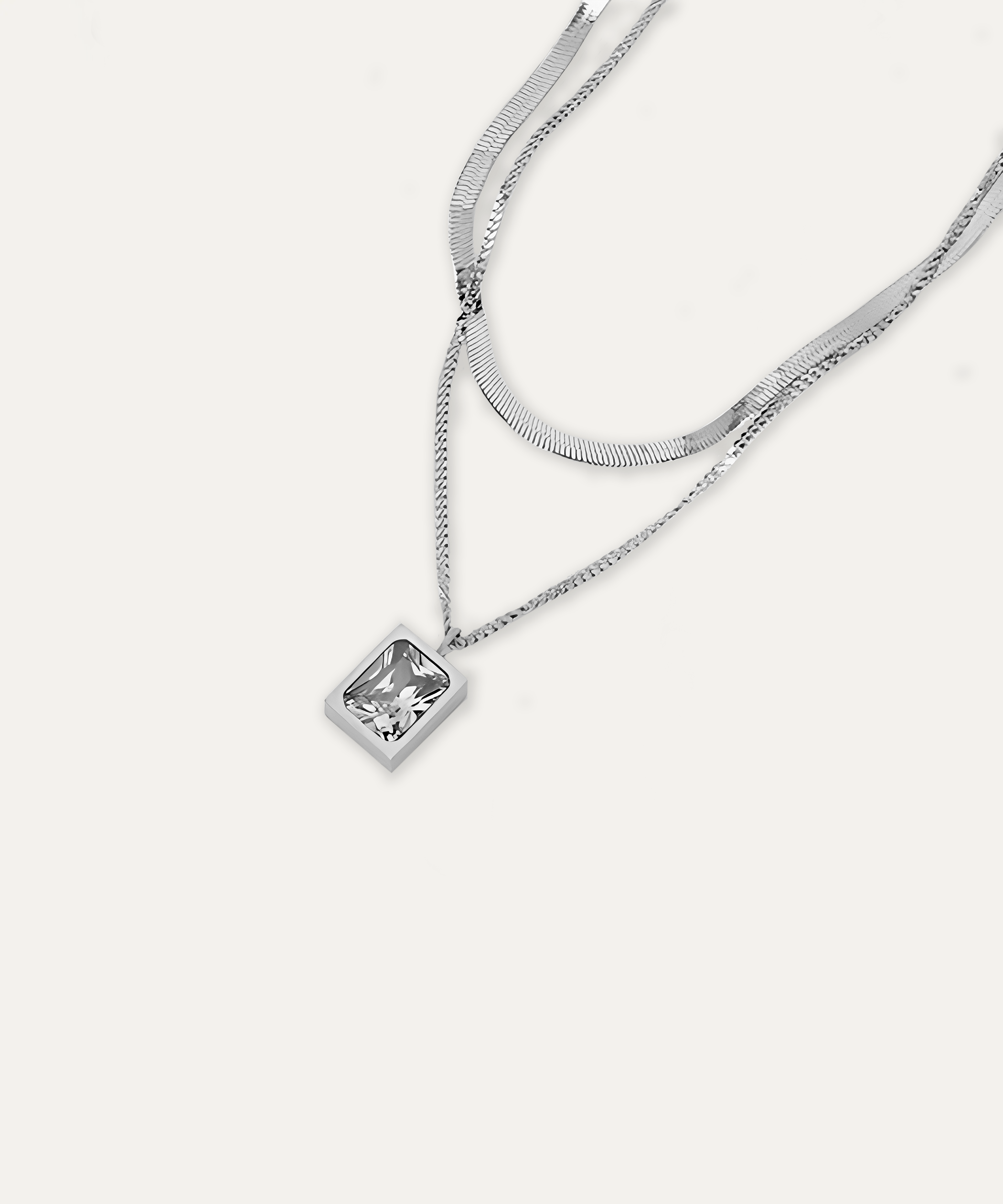 Mona Silver Layering Necklace