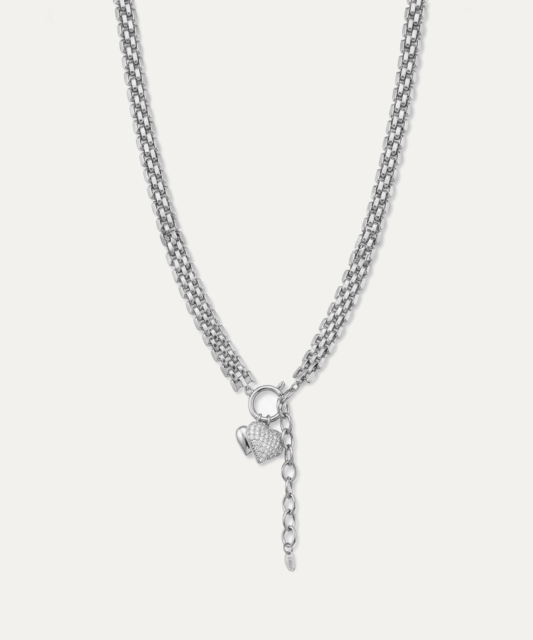 Corflune Silver Mesh Necklace