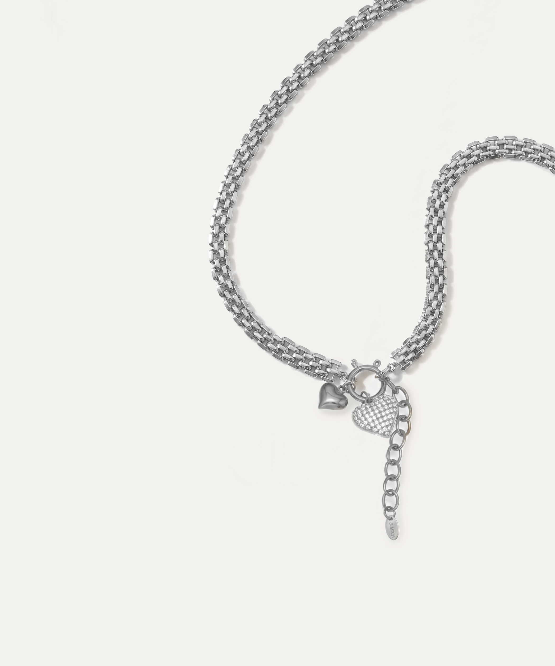 Corflune Silver Mesh Necklace
