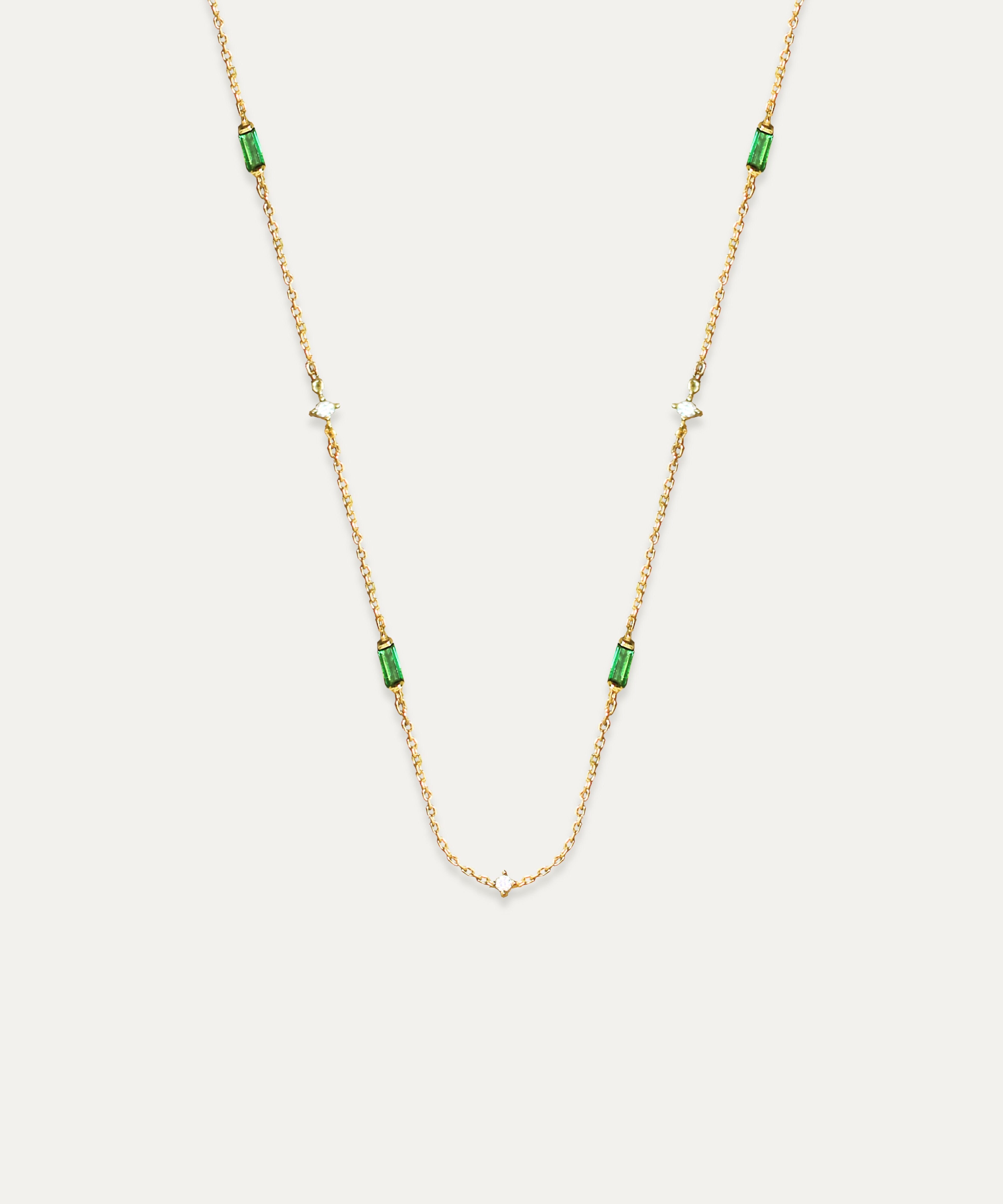 Arlo Gold Baguette Link Necklace