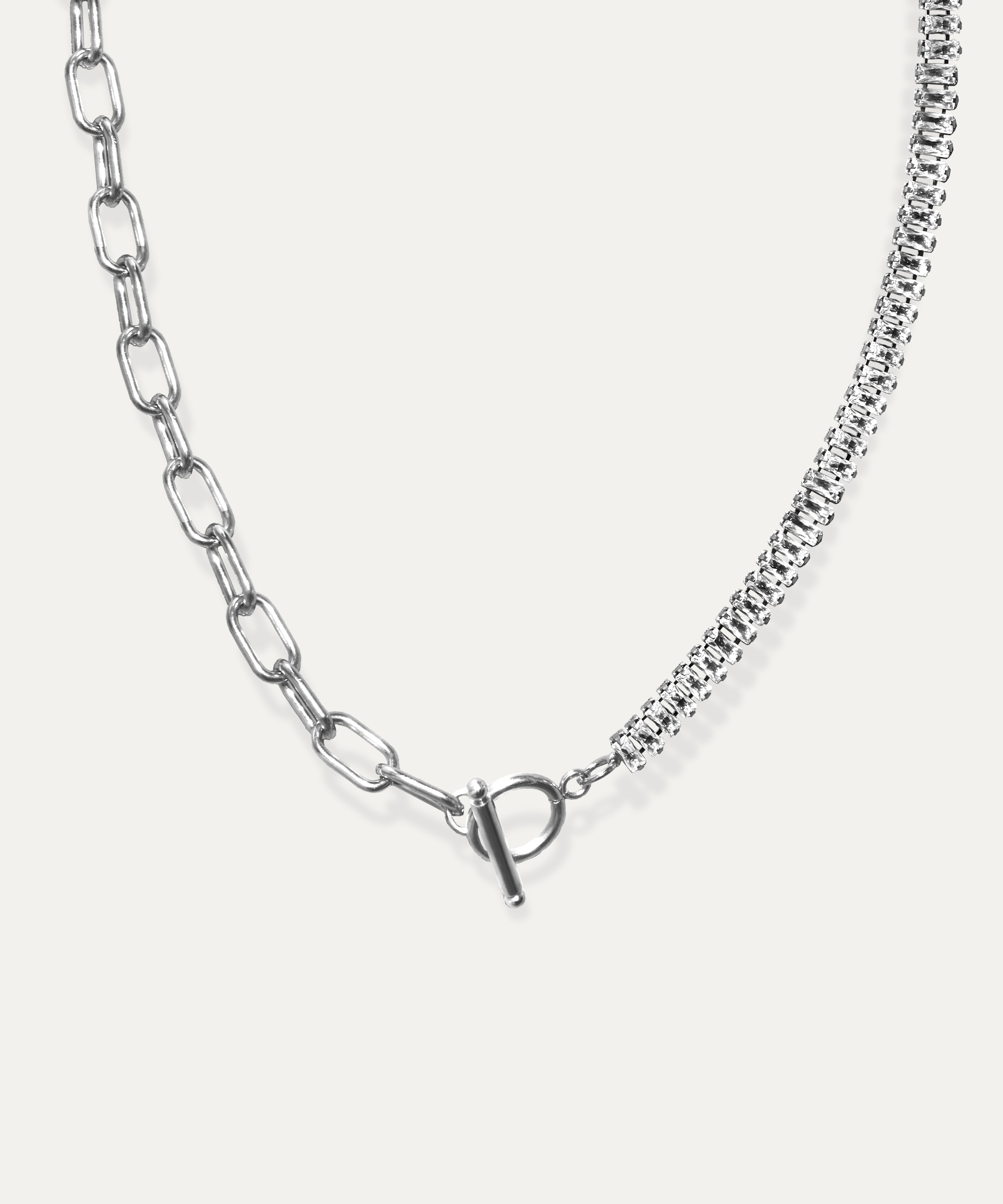 Blair Silver Baguette Chain Necklace