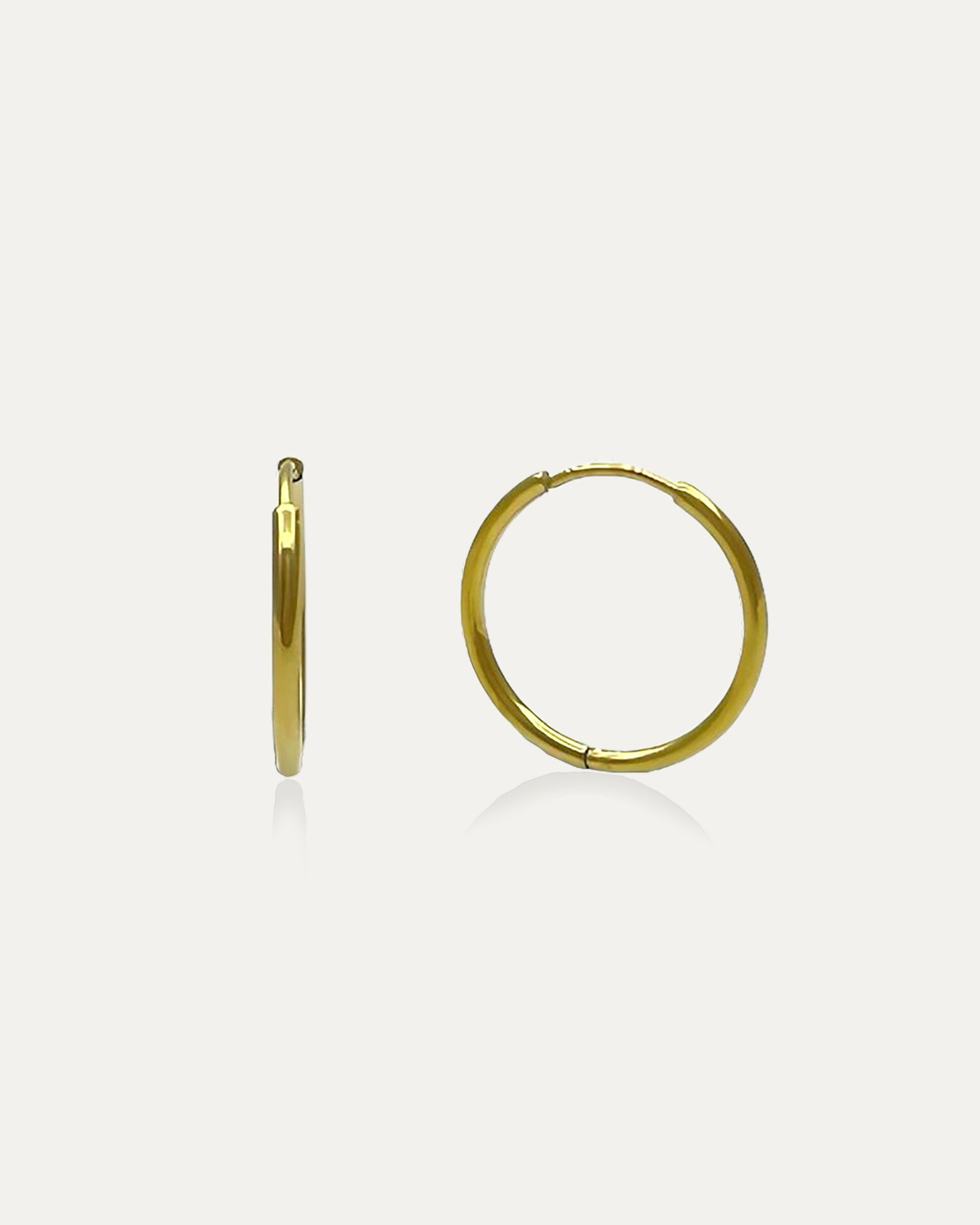 Classic Medium Gold Hoops