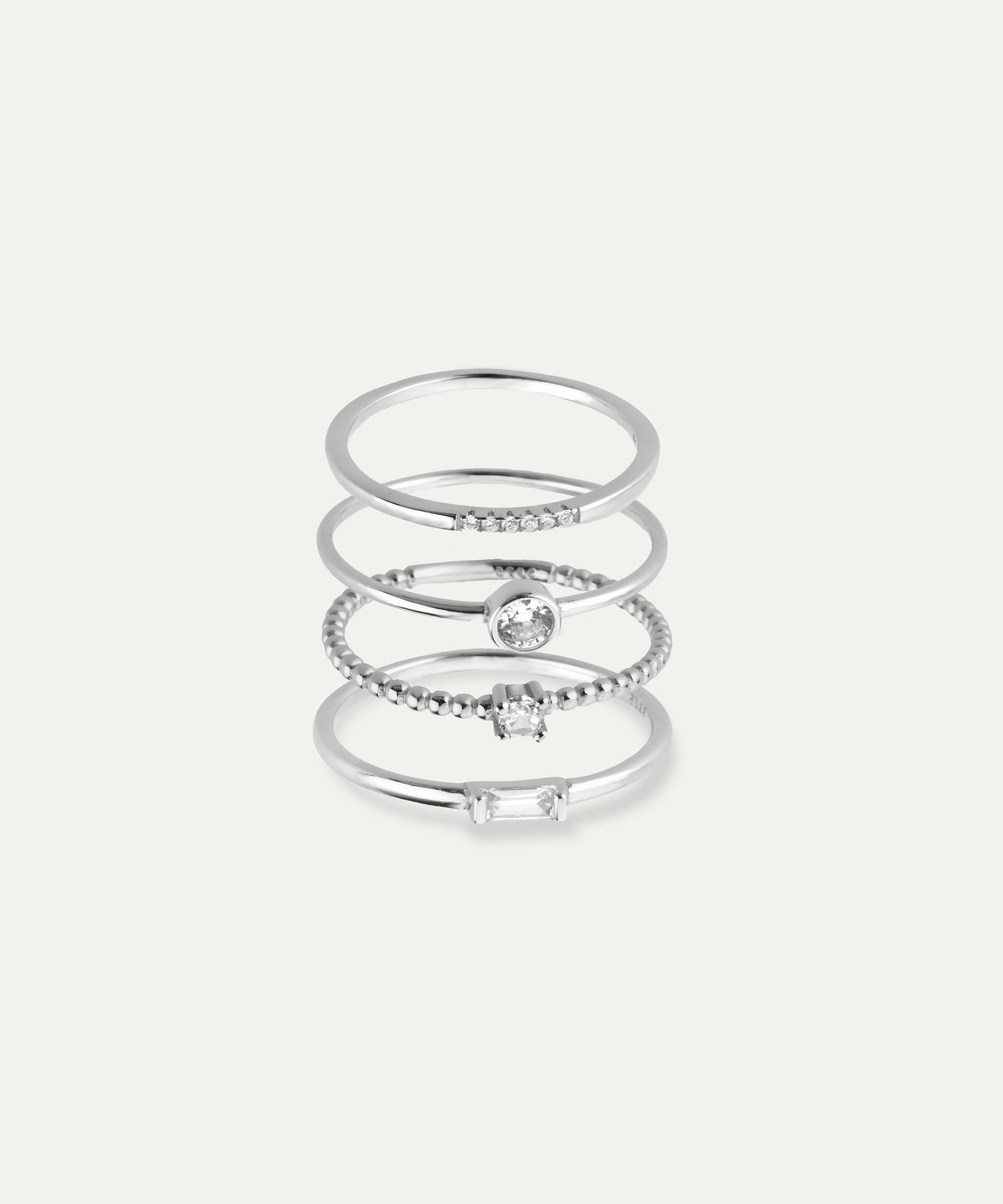 Margo Silver Stacking Ring Set