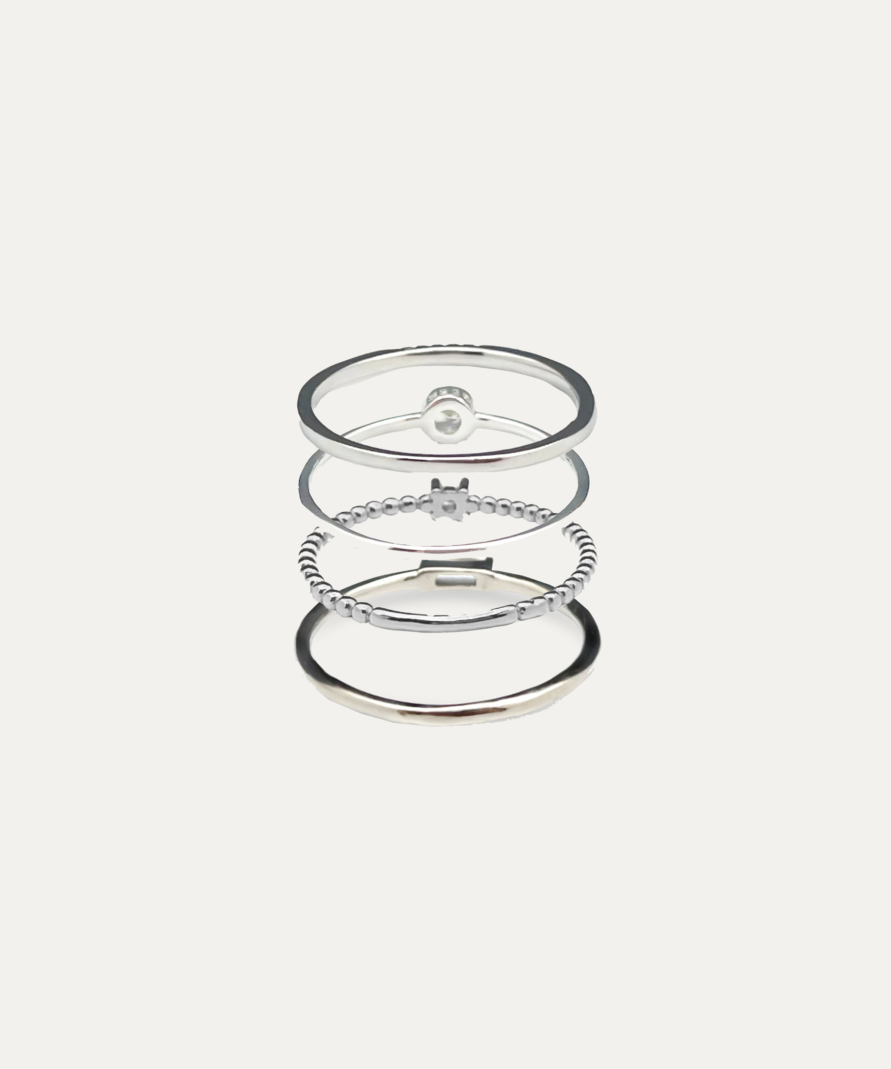 Margo Silver Stacking Ring Set