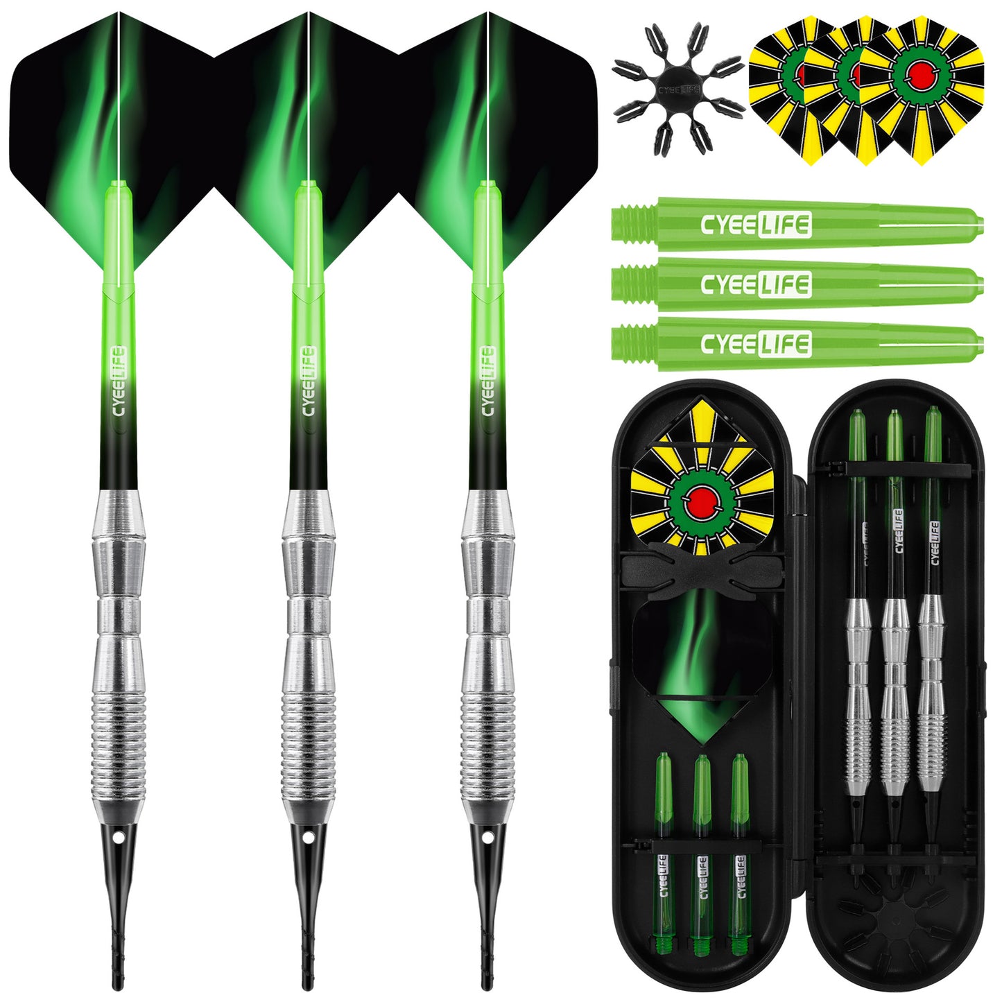 CyeeLife CyeeLife 16g Soft Tip Dart Set with Extra Tips