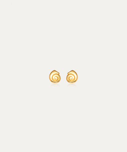 Siren Gold Spiral Studs