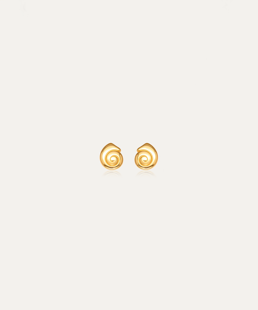 Siren Gold Spiral Studs