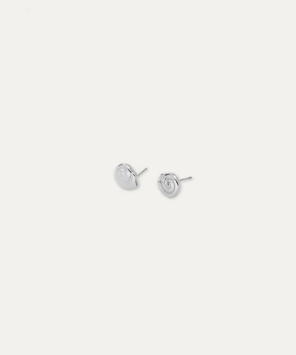 Siren Silver Spiral Studs