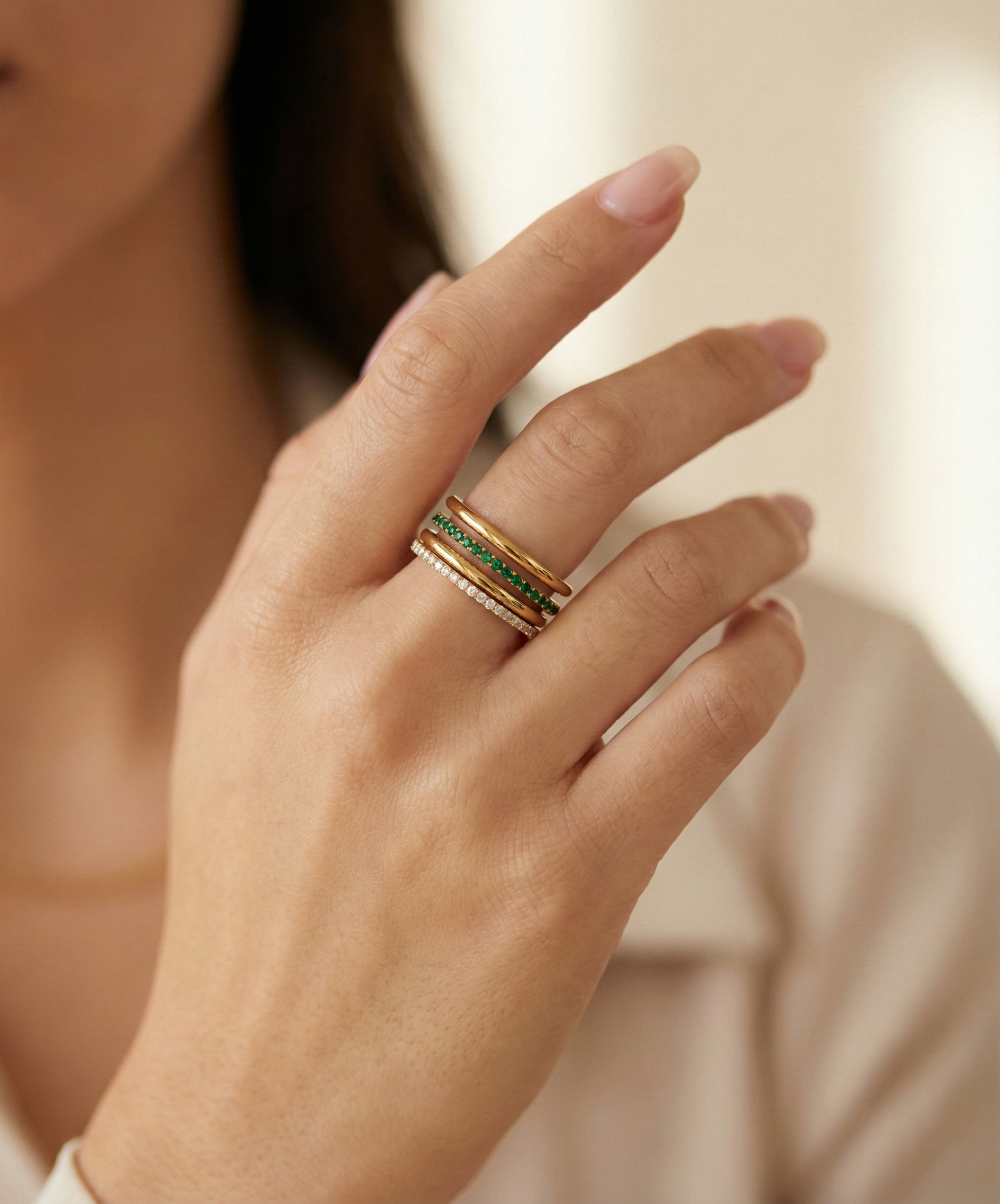 Tessera Gold Multi-Band Ring