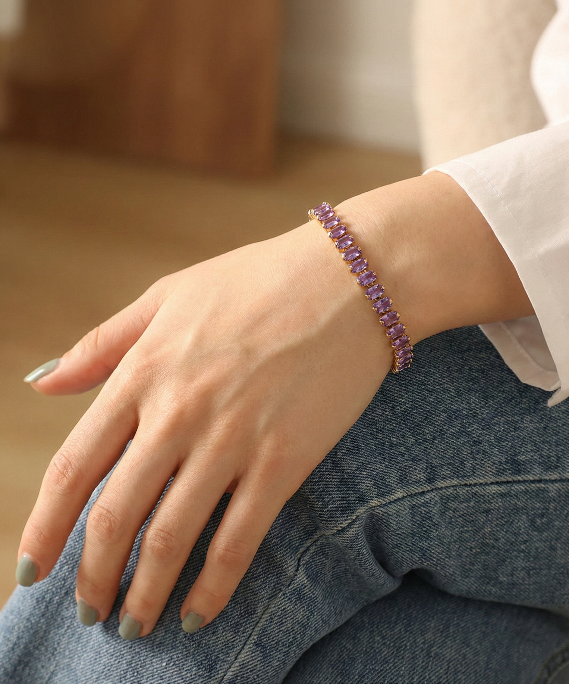 Chroma Purple Tennis Bracelet