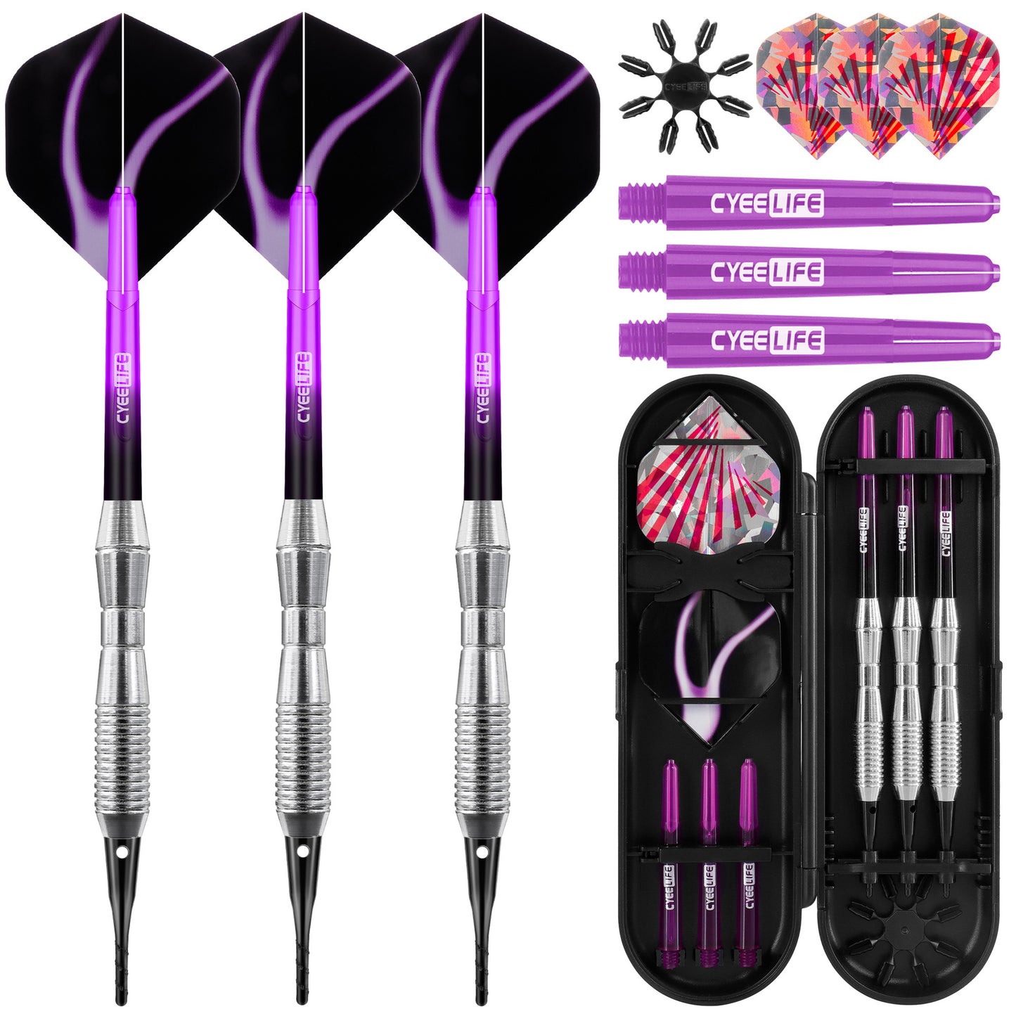 CyeeLife CyeeLife 16g Soft Tip Dart Set with Extra Tips
