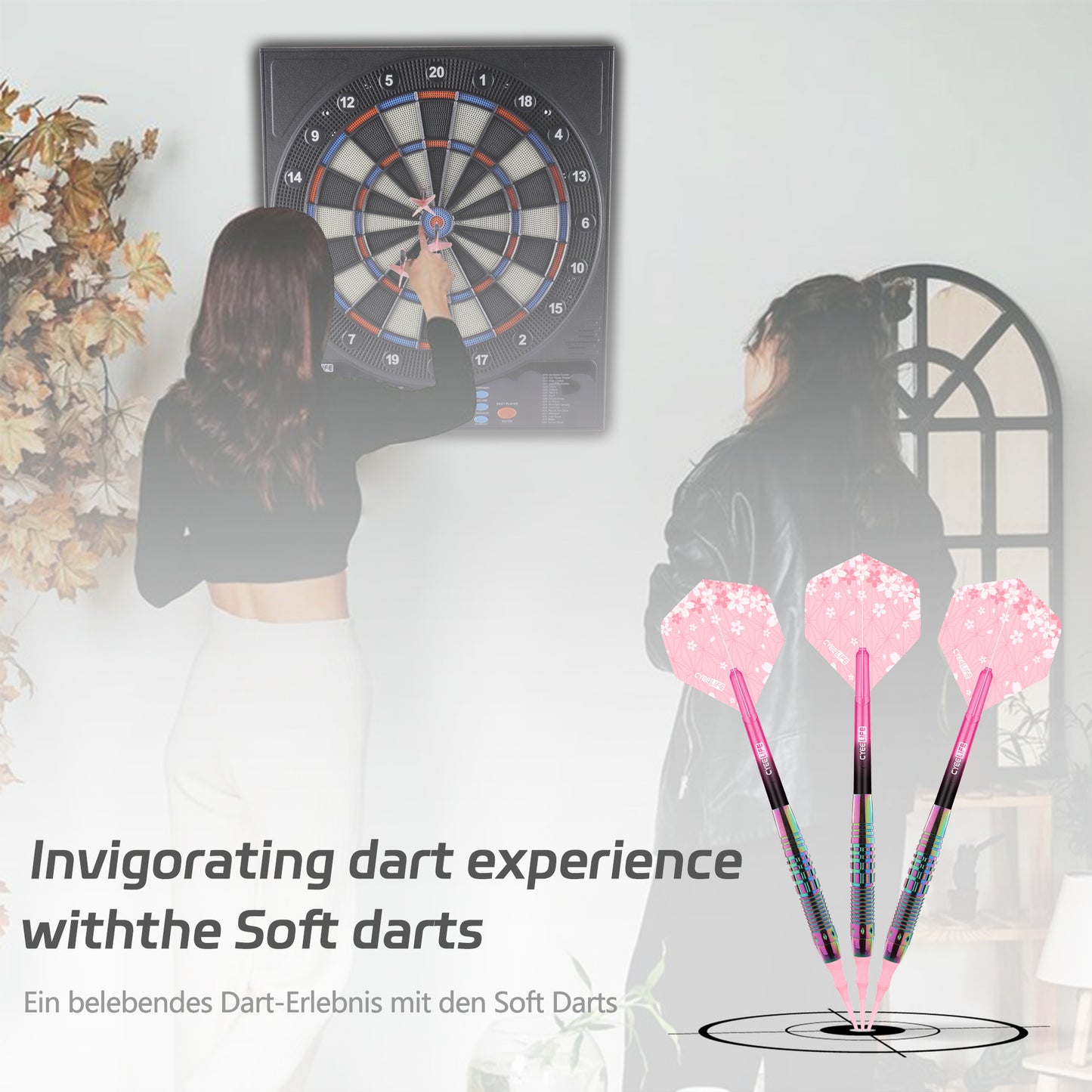 CyeeLife CyeeLife Colorful Soft Tip Dart Set with Case