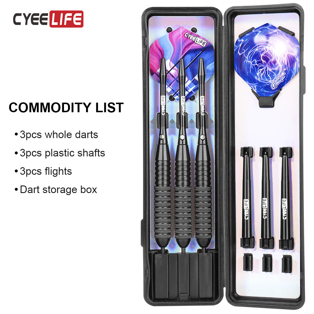CyeeLife CyeeLife 3-Piece 28g Steel Tip Dart Set with Black Barrels