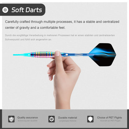 CyeeLife CyeeLife 16g Brass Soft Tip Dart Set