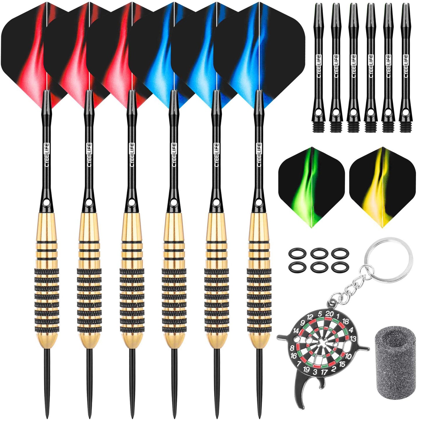 CyeeLife CyeeLife 6-Piece Dart Set with Case