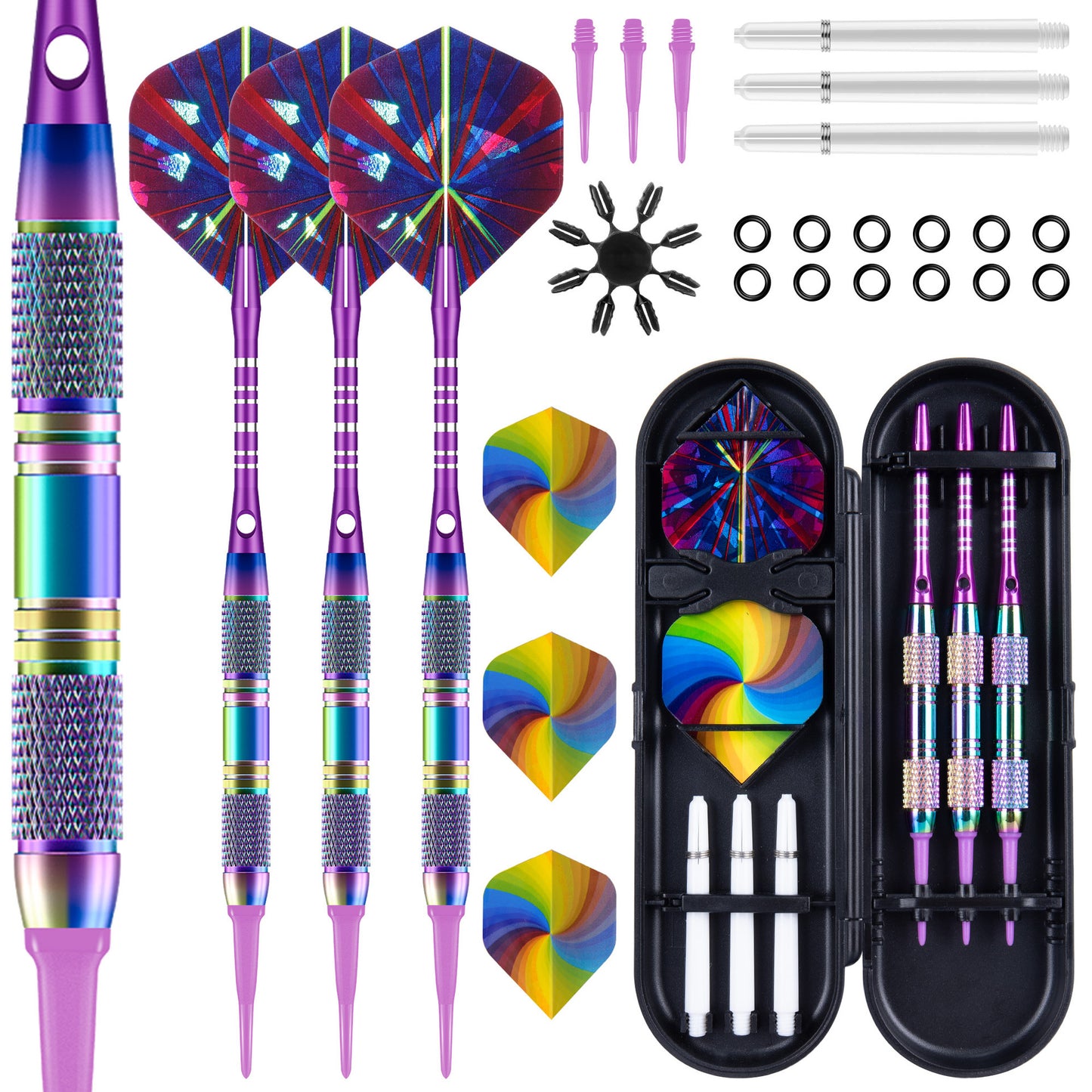 CyeeLife CyeeLife Colorful Soft Tip Dart Set with Protector