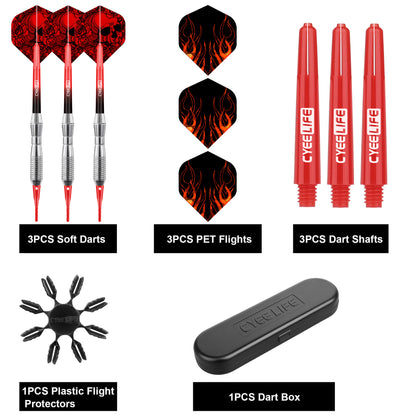 CyeeLife CyeeLife 16g Soft Tip Dart Set with Extra Tips