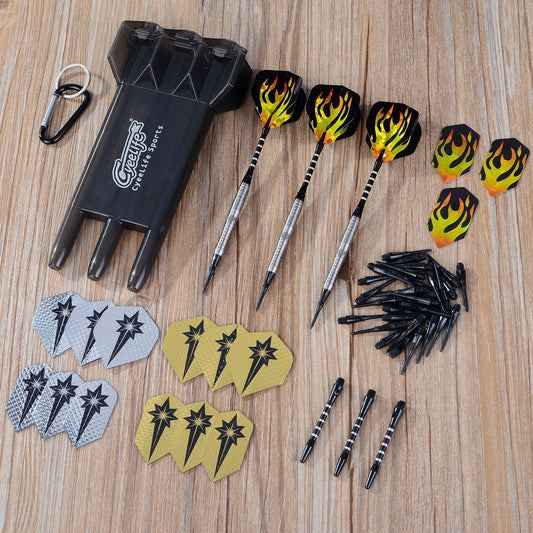 CyeeLife CyeeLife 18g 90% Tungsten Straight Barrel Soft Tip Dart Set with Case (2BA)
