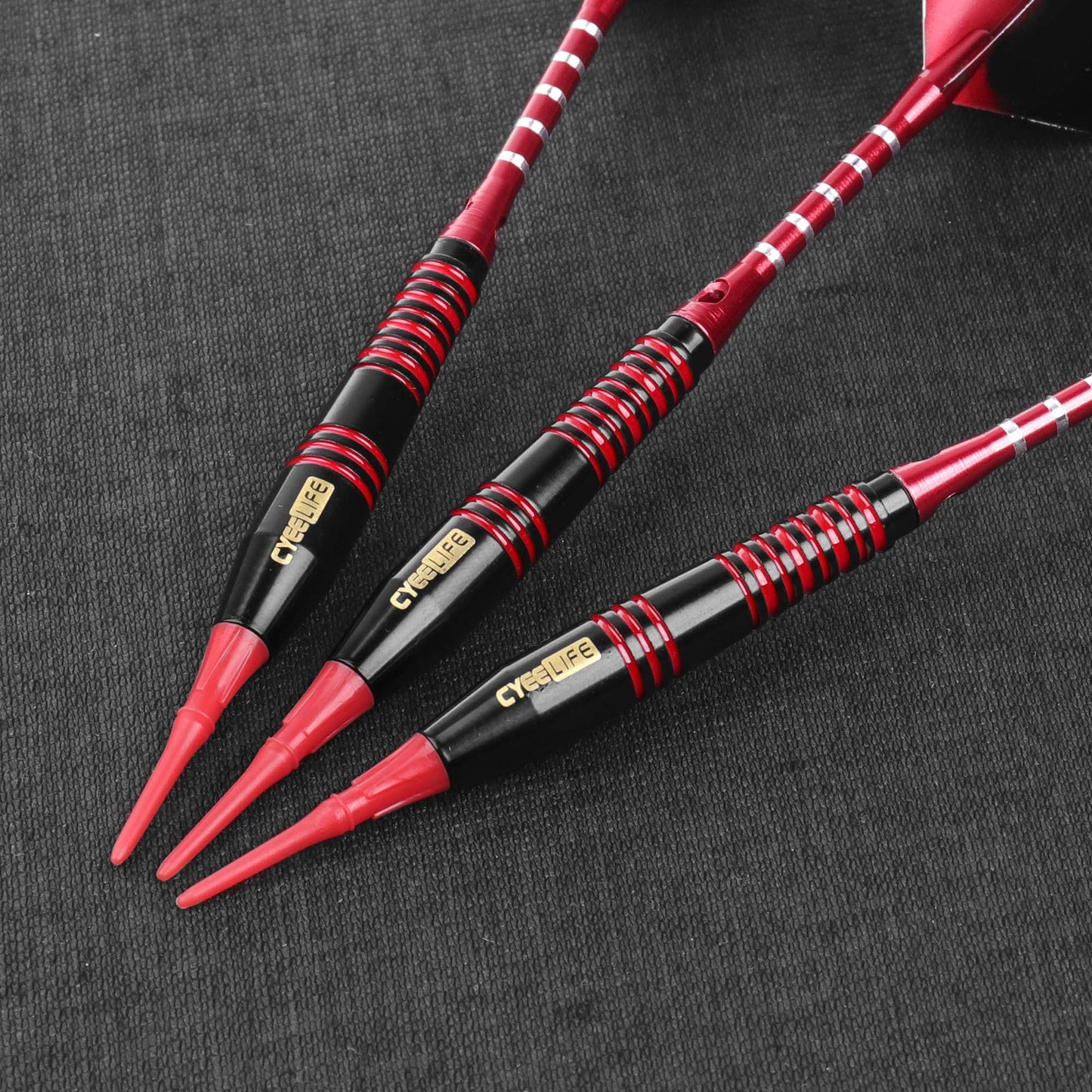 CyeeLife CyeeLife 16g Brass Soft Tip Dart Set with Colorful Grooves
