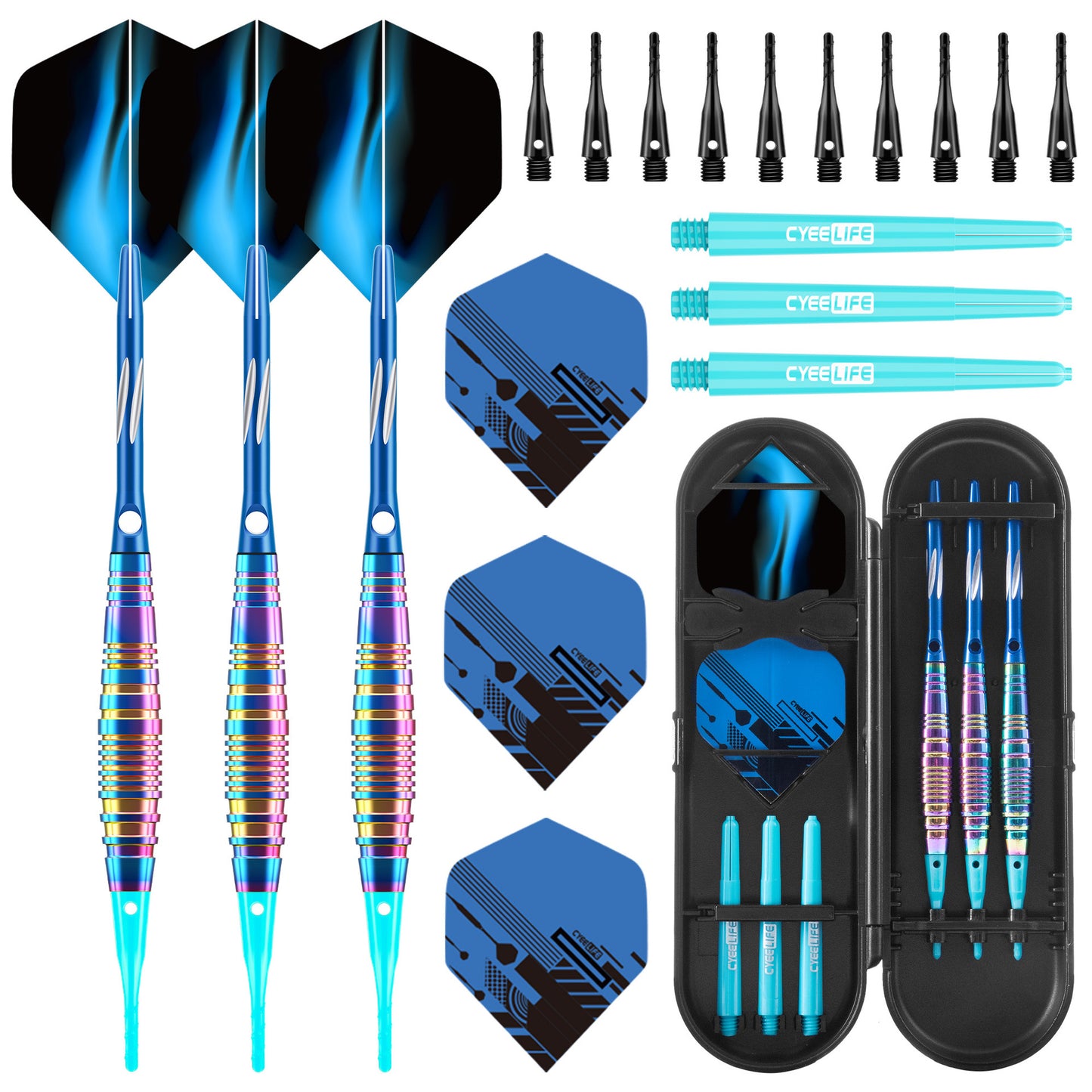 CyeeLife CyeeLife 16g Brass Soft Tip Dart Set
