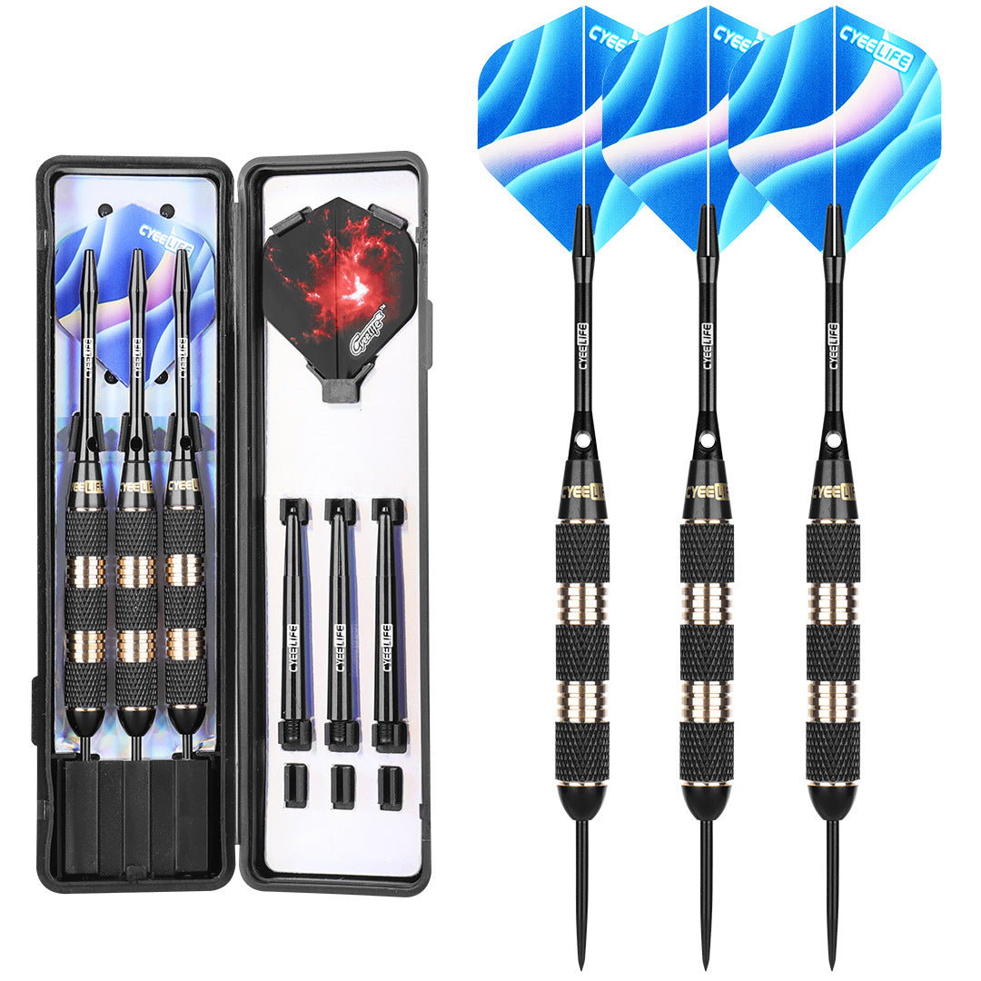 CyeeLife CyeeLife 3-Piece 30g Brass Steel Tip Dart Set with Case