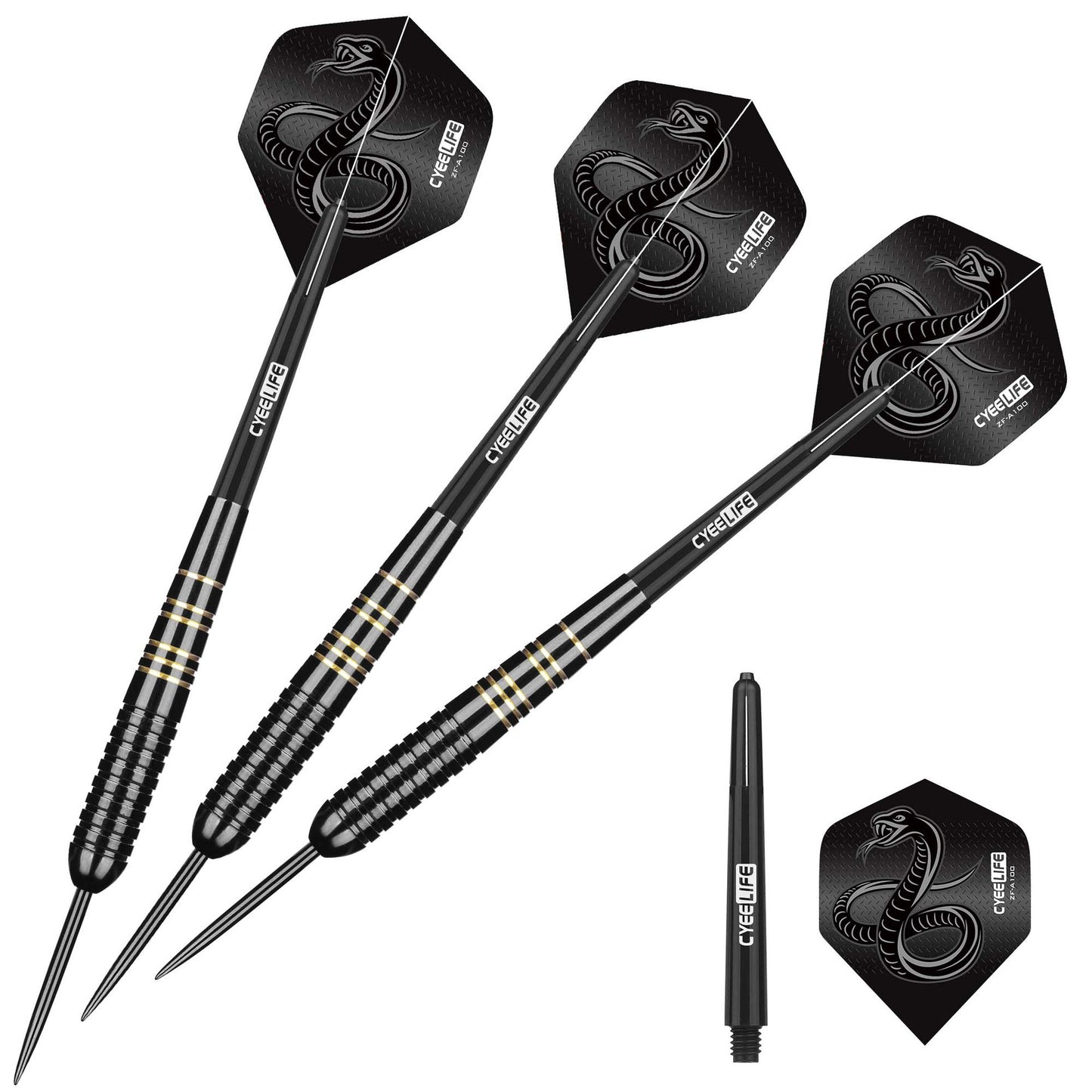 CyeeLife CyeeLife 21g Dart Set with Case and Black Grooved Shafts