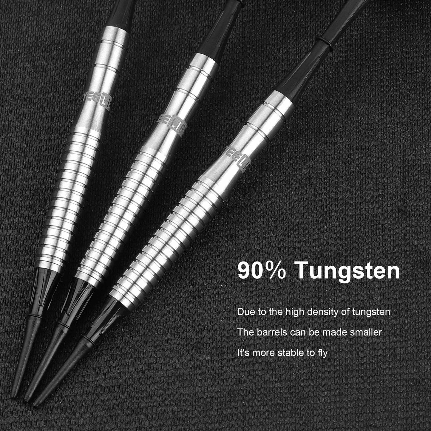 CyeeLife CyeeLife 3-Piece 90% Tungsten Soft Tip Dart Set (2BA)