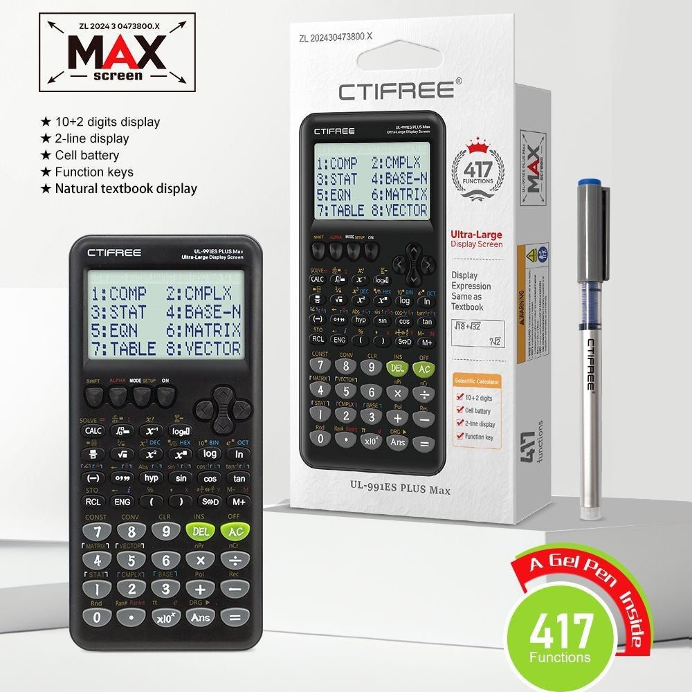 Leyixin Tec FX-991ES PLUS Scientific Calculator with 417 Functions