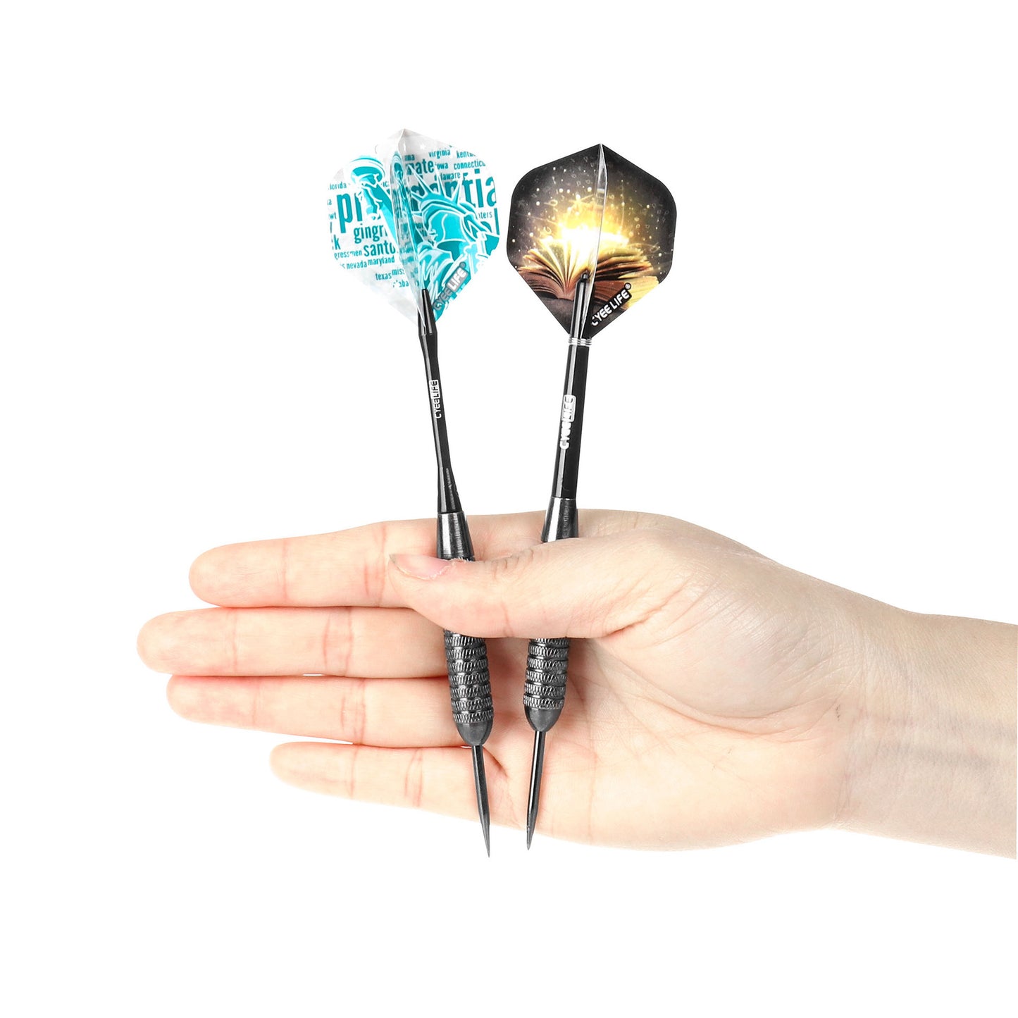 CyeeLife CyeeLife 3-Piece 26g Steel Tip Dart Set with Aluminum Shafts & Flights
