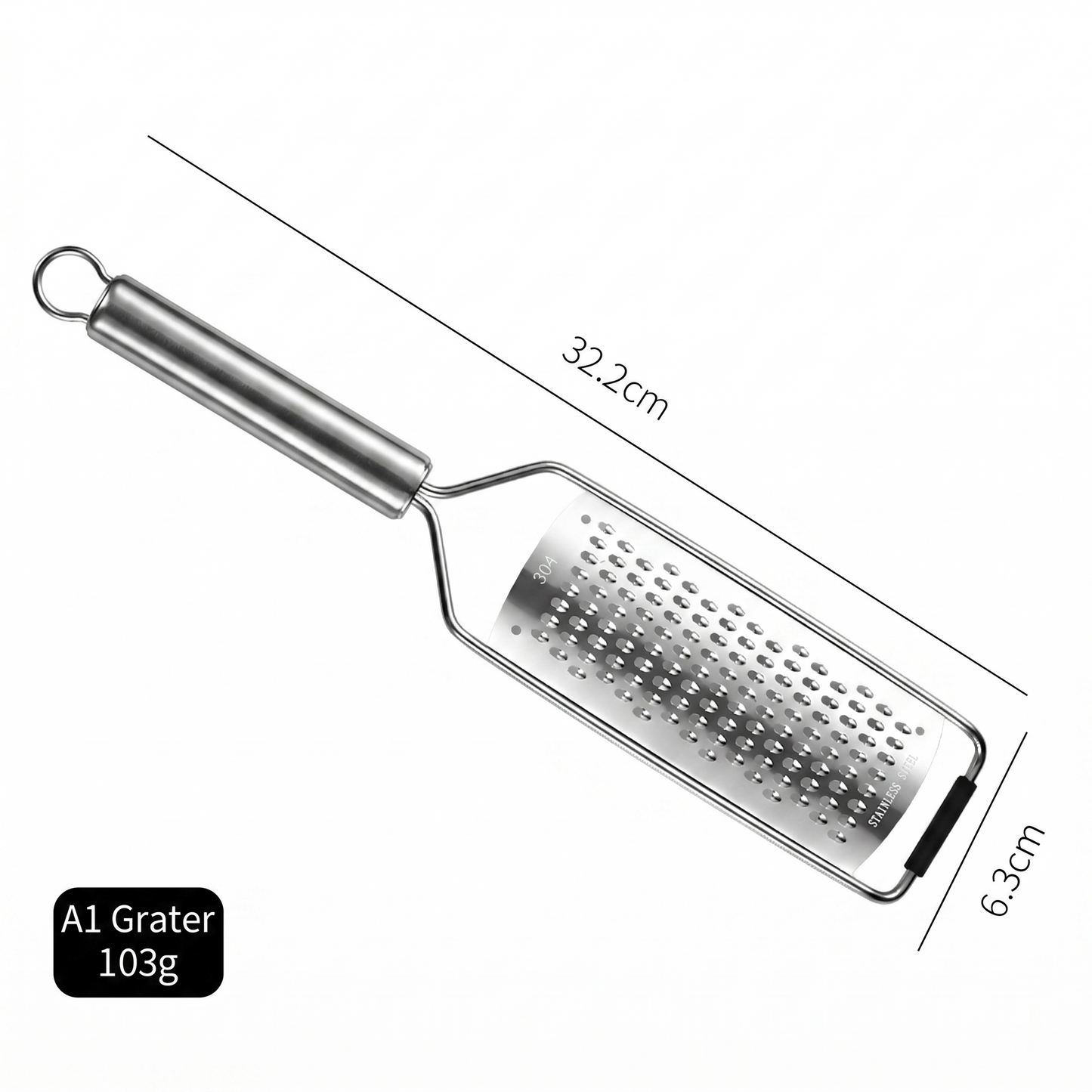 sancansiji Elliptical Steel Handle Grater