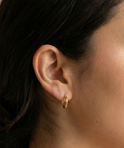 Classic Tiny Gold Hoops