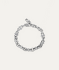 Saint Silver Curb Chain Bracelet